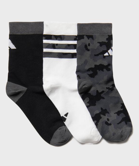 Chaussettes à motifs camouflage garçon (lot de 3) - Adidas vue1 - ADIDAS - GEMO