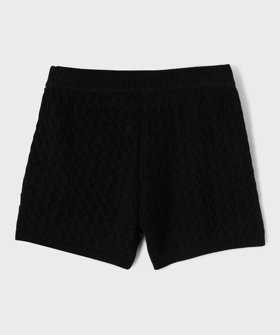 Short en maille avec taille élastique fille vue3 - GEMO (JUNIOR) - GEMO