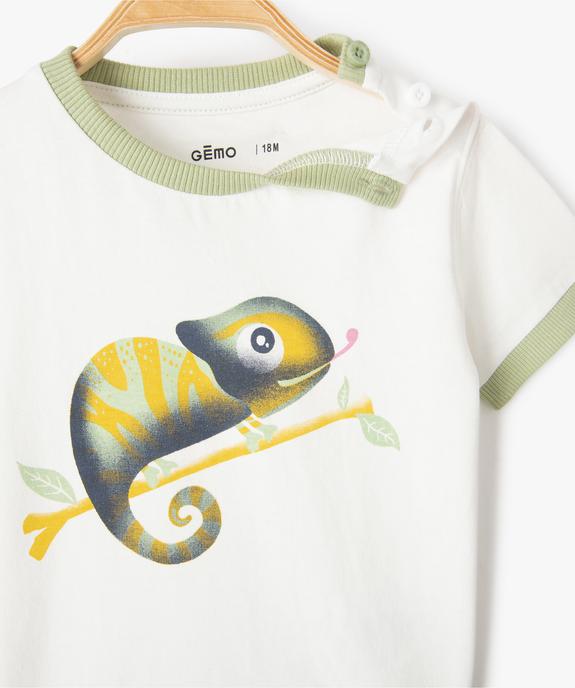 Tee-shirt bébé garçon à motif caméléon vue2 - GEMO(BEBE DEBT) - GEMO