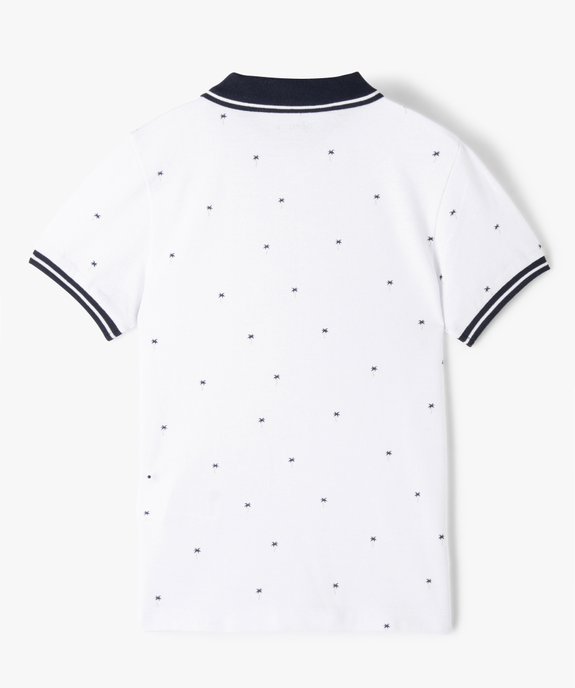 Polo garçon imprimé palmiers vue4 - GEMO (ENFANT) - GEMO