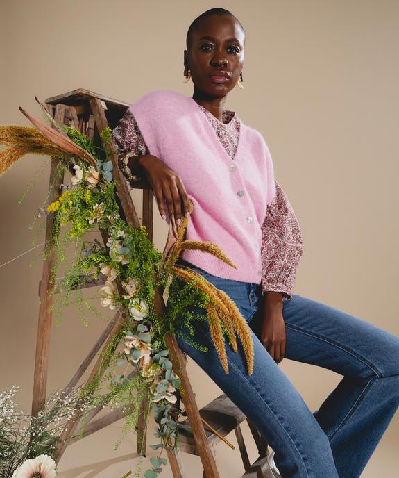 Gilet sans manches coupe oversize femme vue1 - GEMO(FEMME PAP) - GEMO