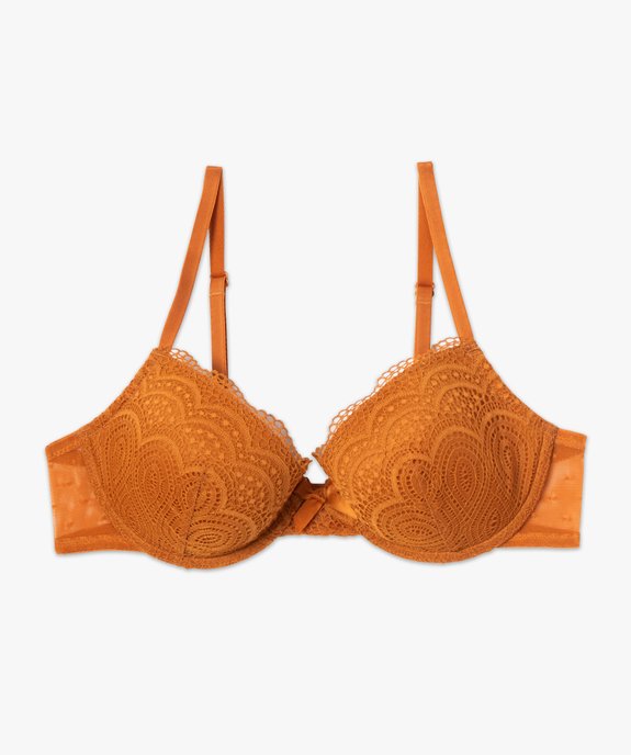 Soutien-gorge corbeille en dentelle à armatures vue4 - GEMO(HOMWR FEM) - GEMO
