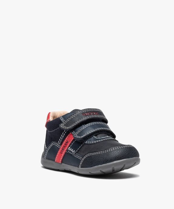 Chaussures premiers pas bébé garçon à scratchs - Geox vue2 - GEOX - GEMO