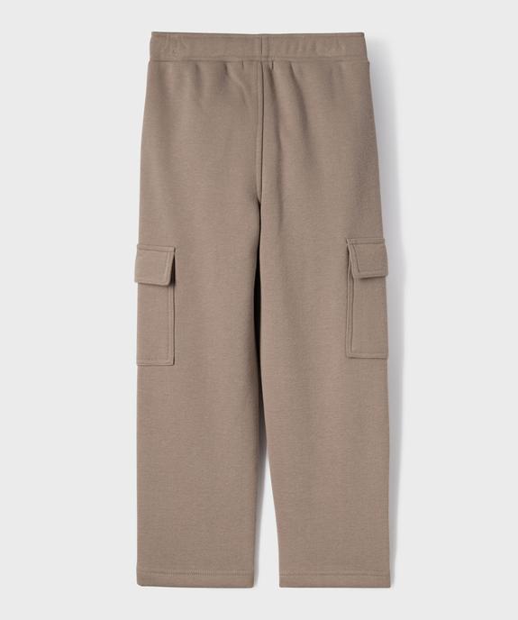 Pantalon de jogging chaud avec poches à rabat garçon vue4 - GEMO (ENFANT) - GEMO