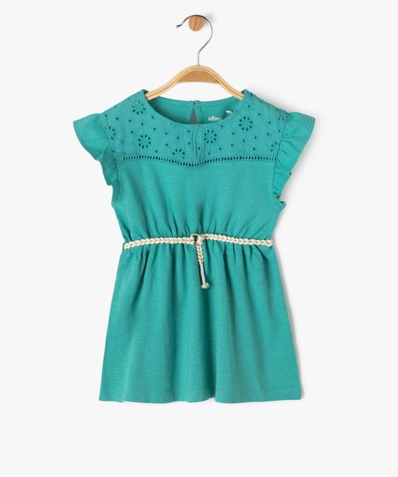 Robe sans manches avec ceinture tressée bébé fille vue1 - GEMO(BEBE DEBT) - GEMO