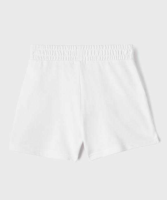 Short ample en maille French Terry fille vue3 - GEMO 4G FILLE - GEMO