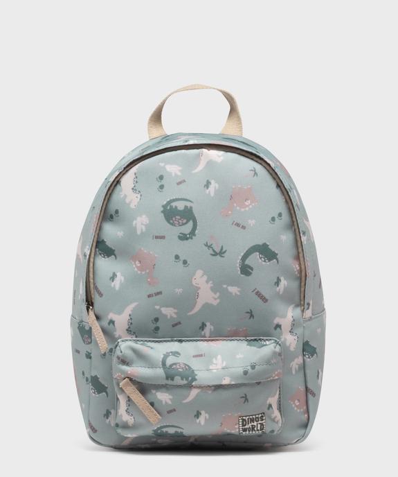 Sac à dos en toile motifs dinosaures fille vue1 - GEMO (ACCESS) - GEMO