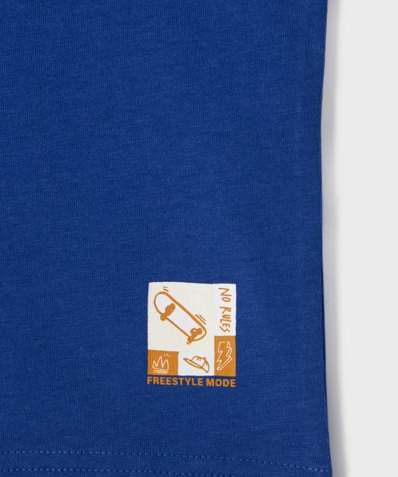 Débardeur en coton avec logo skate garçon vue2 - GEMO (ENFANT) - GEMO