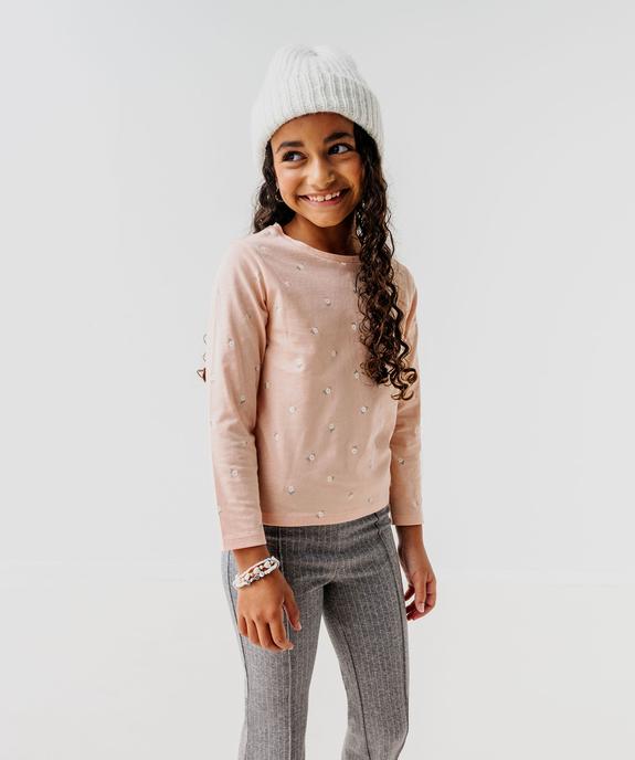 Tee-shirt manches longues imprimé fille - GEMO 4G FILLE Tee-shirt manches longues imprimé fille vue5 - GEMO 4G FILLE - GEMO