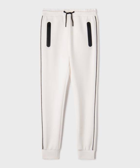 Pantalon de jogging avec liserés contrastants garçon vue1 - GEMO (JUNIOR) - GEMO