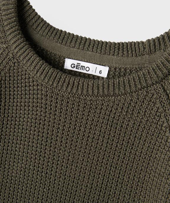 Pull en maille garçon vue2 - GEMO (ENFANT) - GEMO