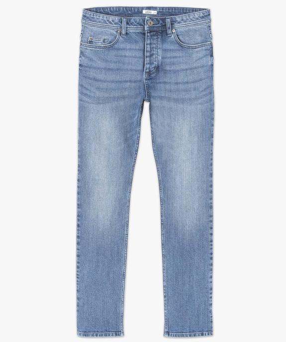 Jean coupe Regular coloris délavé homme vue4 - GEMO 4G HOMME - GEMO