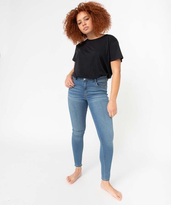 Jean femme coupe slim très extensible vue2 - GEMO 4G FEMME - GEMO