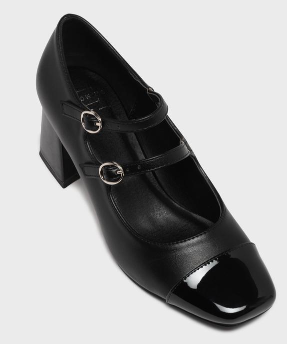 Escarpins à bout carré et talon haut vernis femme vue5 - FOLLOW ME - GEMO