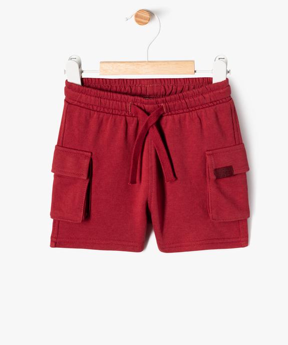 Short en maille coupe cargo bébé garçon vue1 - GEMO(BEBE DEBT) - GEMO