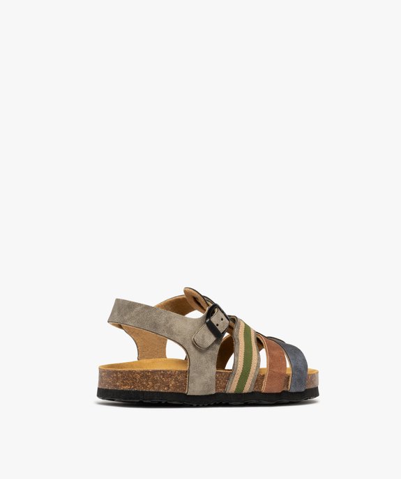 Sandales multibrides à semelle intérieure cuir ergonomique garçon vue4 - BUGGY GEMO FOR GOOD - GEMO