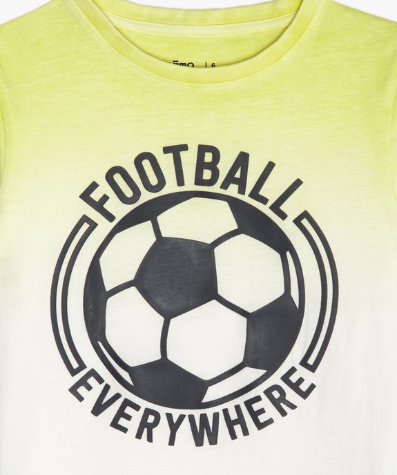 Tee-shirt garçon tie-and-dye avec patch football vue2 - GEMO (ENFANT) - GEMO