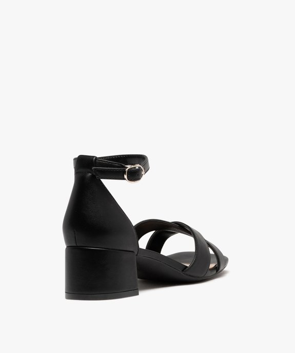 Sandales à brides croisées et talon fermé femme - Valentina Baldano vue5 - VALENTINA BALDA - GEMO