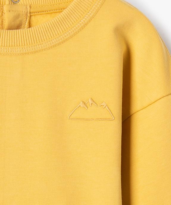 Sweat bébé avec petite broderie vue3 - GEMO(BEBE DEBT) - GEMO