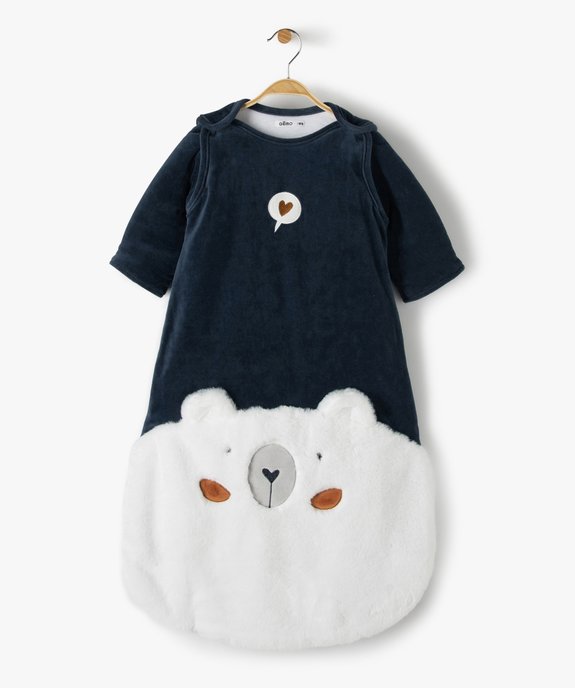 Gigoteuse bébé à manches amovibles avec motif animal vue1 - GEMO(BB COUCHE) - GEMO