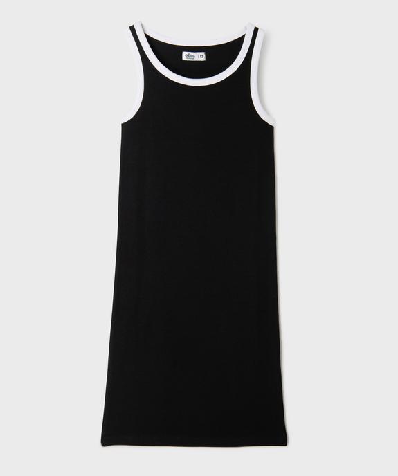 Robe débardeur en maille côtelée fille vue3 - GEMO 4G FILLE - GEMO