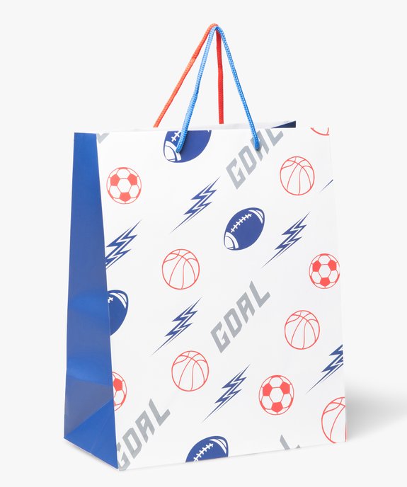 Sac cadeau motif ballons format moyen vue1 - GEMO 4G GARCON - GEMO