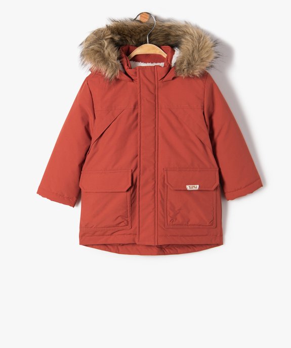 Parka bébé garçon à capuche et doublure chaude vue1 - GEMO 4G BEBE - GEMO