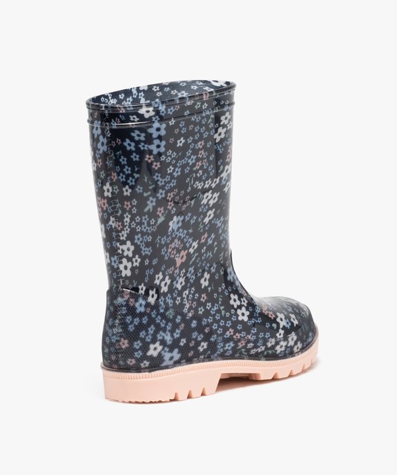 Bottes de pluie fille avec imprimé à fleurs  vue4 - LOVELY WINGS - GEMO