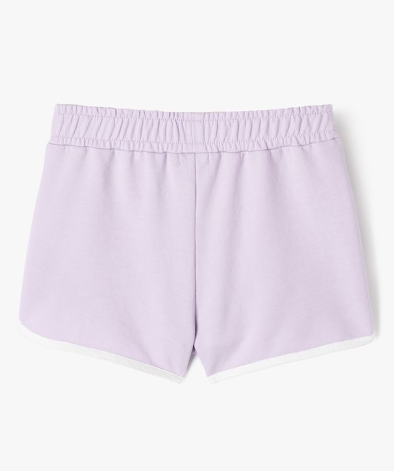 Short en maille avec taille élastique fille vue4 - GEMO (ENFANT) - GEMO