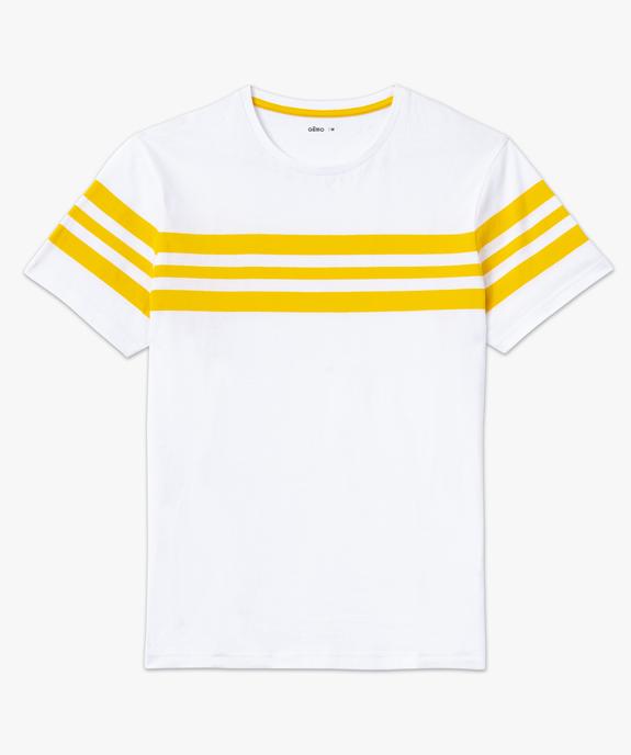 Tee-shirt homme rayé à manches courtes vue4 - GEMO (HOMME) - GEMO
