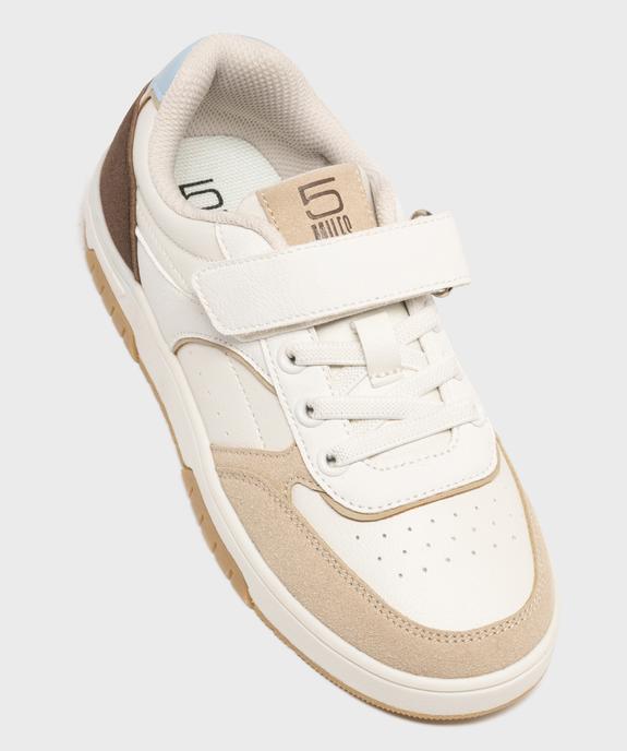 Baskets à lacets élastiques et scratch garçon - 5 Miles vue5 - 5 MILES - GEMO