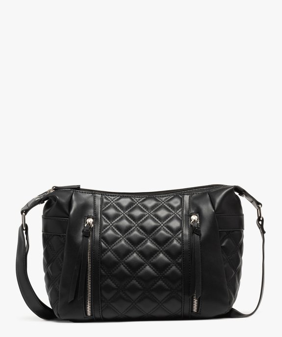 Sac besace matelassé à double compartiment femme vue1 - GEMO (ACCESS) - GEMO