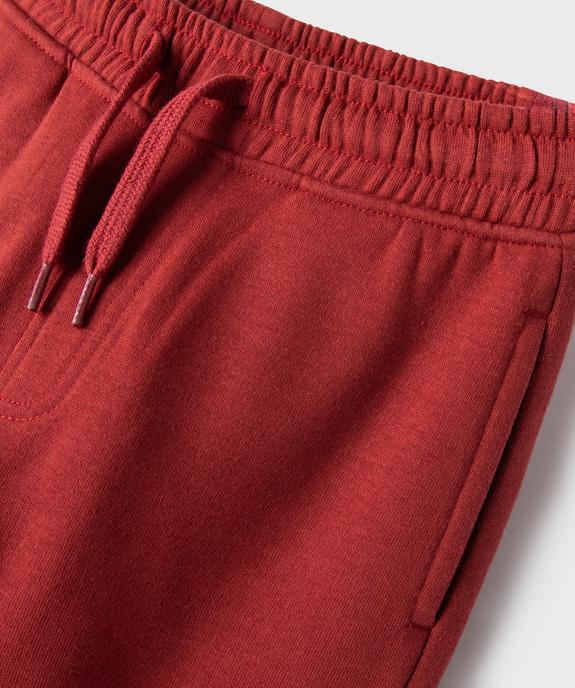 Pantalon de jogging molletonné avec poches à rabat garçon vue3 - GEMO (ENFANT) - GEMO