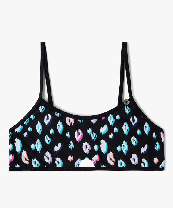 Haut de maillot de bain fille forme bandeau à fines bretelles - LuluCastagnette vue1 - LULUCASTAGNETTE - GEMO