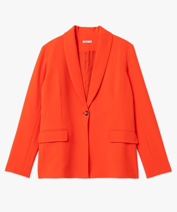 Veste de tailleur femme fermeture un bouton vue4 - GEMO(FEMME PAP) - GEMO