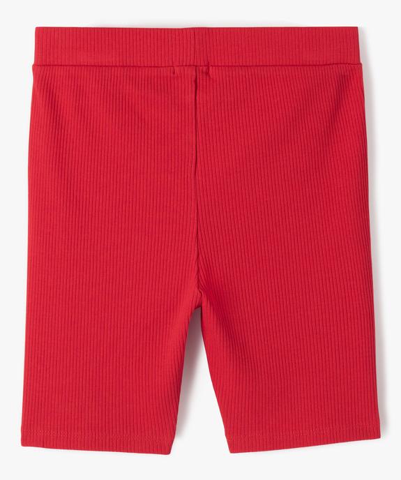 Short fille cycliste en maille côtelée vue3 - GEMO 4G FILLE - GEMO