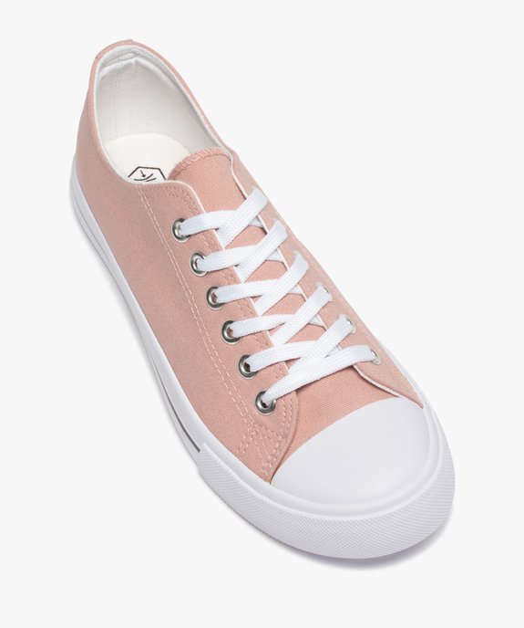 Baskets femme en toile à bout renforcé fermeture lacets vue5 - FOLLOW ME G4G - GEMO