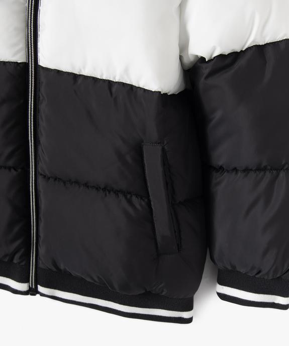 Blouson matelassé à capuche avec doublure polaire garçon vue3 - GEMO 4G GARCON - GEMO