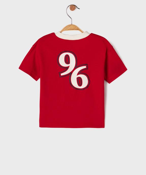 Tee-shirt à manches courtes imprimé devant et dos bébé garçon - LuluCastagnette vue3 - LULU CASTAGNETTE GEMO FOR GOOD - GEMO