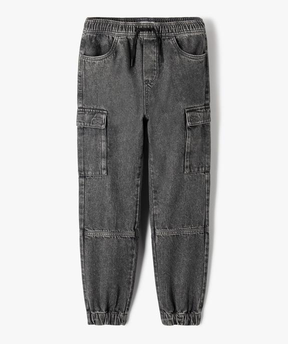 Jegging avec poches à rabat sur les cuisses garçon vue1 - GEMO (JUNIOR) - GEMO