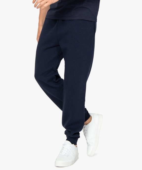 Jogging homme en molleton vue1 - GEMO 4G HOMME - GEMO