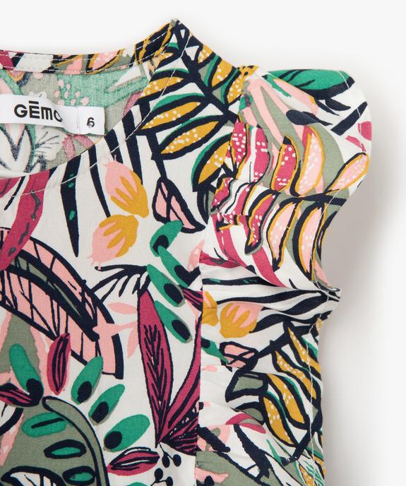 Robe fille imprimée avec volants sur le buste vue2 - GEMO (ENFANT) - GEMO