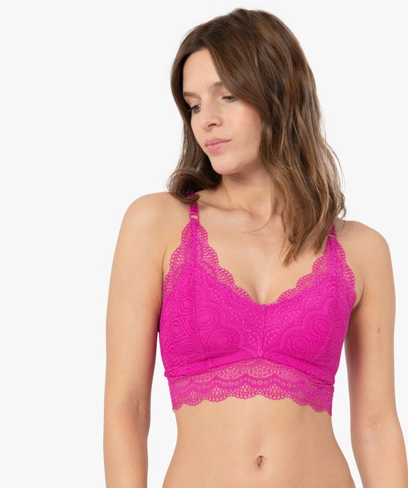 Soutien-gorge post-opératoire en dentelle vue1 - GEMO(HOMWR FEM) - GEMO