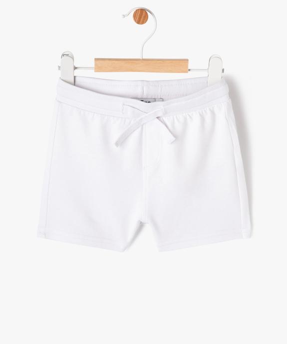 Short en maille avec ceinture bord-côte bébé garçon vue1 - GEMO(BEBE DEBT) - GEMO