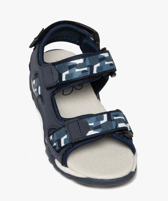 Sandales en toile à brides scratchs garçon - Buggy vue5 - BUGGY - GEMO