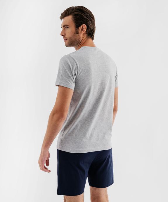 Pyjashort bicolore homme - GEMO 4G HOMME Pyjashort bicolore homme vue8 - GEMO 4G HOMME - GEMO