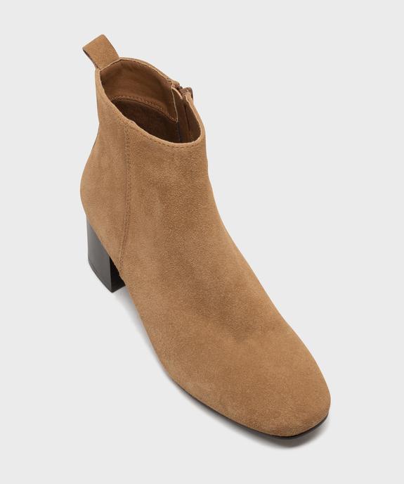 Boots à talon dessus cuir femme - Tanéo - TANEO Boots à talon dessus cuir femme - Tanéo vue5 - TANEO - GEMO