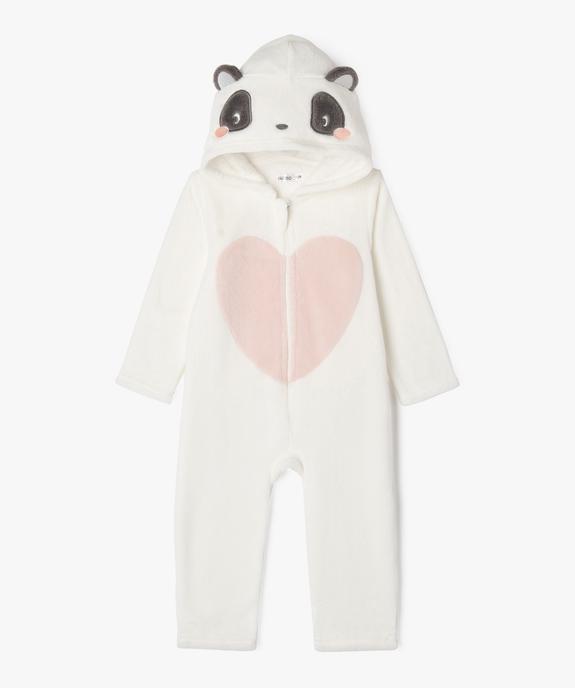 Surpyjama à capuche en maille peluche motif panda bébé vue6 - GEMO(BB COUCHE) - GEMO