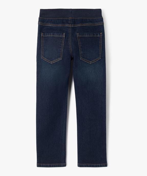 Jean Regular avec taille ajustable en bord-côte garçon vue3 - GEMO 4G GARCON - GEMO
