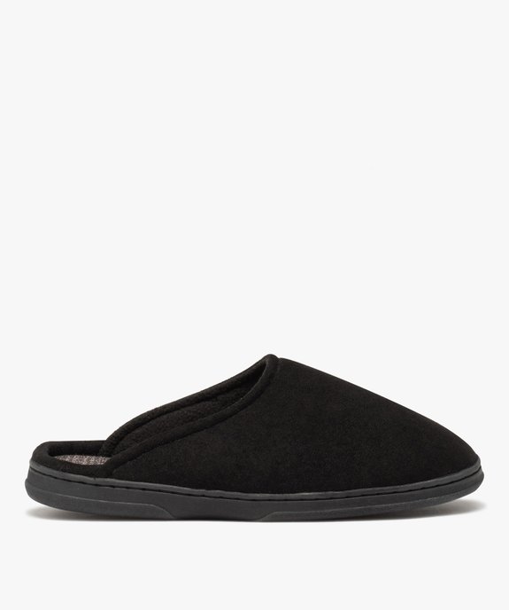 Chaussons homme mules d’intérieur en velours uni vue1 - GEMO(HOMWR HOM) - GEMO